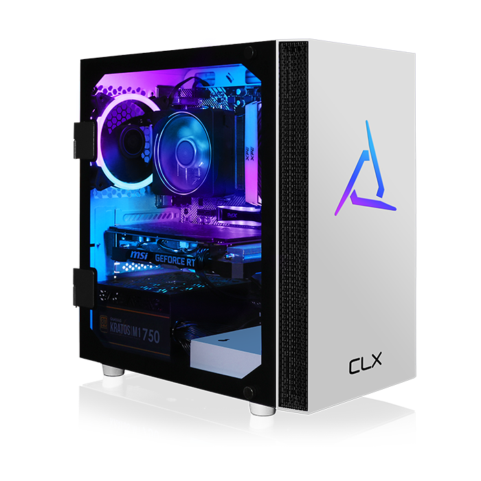 CLX SET Budget Gaming Pc White